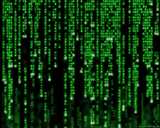 Green black background numbers white - cybernetic free wallpaper