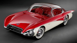 Red white car hood up 2 - a hood free wallpaper