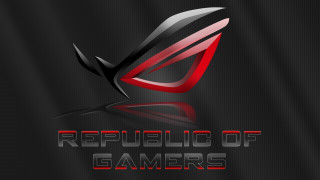 Republic of gamers red black - logo free wallpaper
