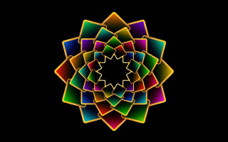 Colorful flower black background white 5 - alison kinnaird free wallpaper