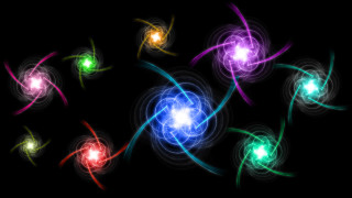 Colorful lights abstract planet energy - an abstract painting free wallpaper