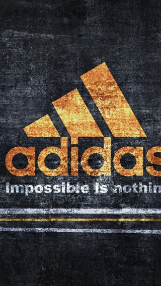 Adidas logo black background yellow - the bottom of the image free wallpaper
