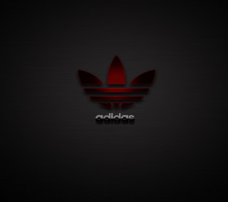 Red adidas logo black background - the bottom of the logo free wallpaper