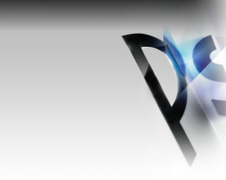 Black white letter d blue - deconstructivism free wallpaper