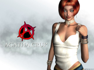 Woman white top red black - 3 d model free wallpaper