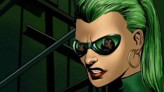 Green hair sunglasses cobra comic - a green background free wallpaper