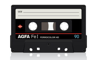 Cassette redstripe agfa fel ferrocolor - surreal free wallpaper