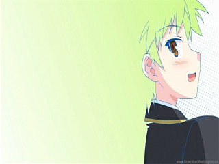 Green haired man profile smile - green hair free wallpaper