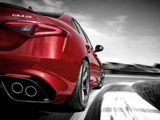 Red car driving forest cloudy - a cloudy sky free wallpaper