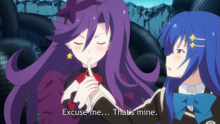 Anime girls purple hair star - her forehead free wallpaper