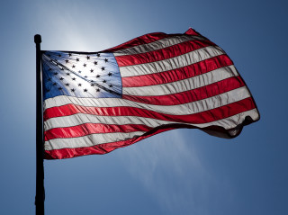 Large american flag sun blue - the sky free wallpaper