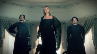 Three women black dresses room - three woman free wallpaper