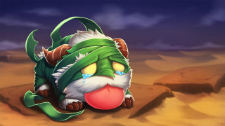 Cartoon green hat red nose - the desert free wallpaper
