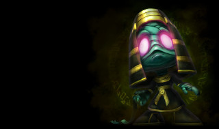 Cartoon character strange look hat - league of legends concept art free wallpaper