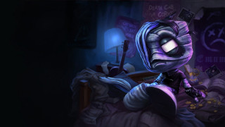 Cartoon character bed dark room - a bed free wallpaper