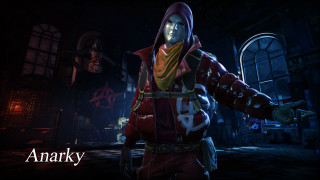 Red character dark room hoodie - a red outfit free wallpaper