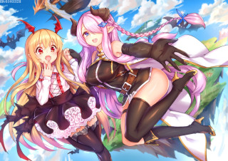 Anime girls cosplay boots fantasy - a sword and the other free wallpaper