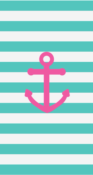 Pink anchor striped background cooper - the bottom of the image free wallpaper