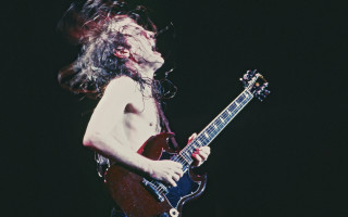 Man long hair guitar stage 5 - long hair playing free wallpaper