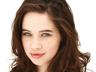 Woman freckles face portrait natural - freckle free wallpaper