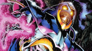 Comic character large eye strange - a strange face free wallpaper