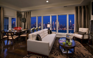 Living room couch cozy interior 4 - table free wallpaper
