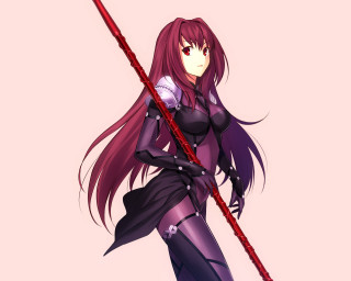 Woman black outfit red pole - a black outfit holding free wallpaper