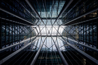 Tall building windows skylight modern - modular free wallpaper