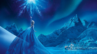 Frozen princess mountain sky star - princess free wallpaper