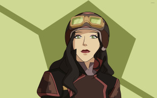Woman helmet goggles green background - a helmet and goggles free wallpaper