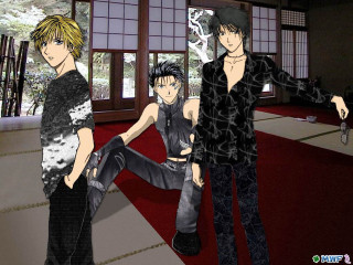 Anime couple red carpet room - floor free wallpaper