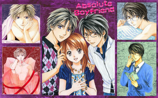 Anime couple faces absolute boyfriend - different language free wallpaper