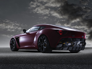 Red sports car cloudy night - bernardo cavallino free wallpaper