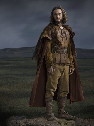 Man costume rock field cloudy - dark free wallpaper