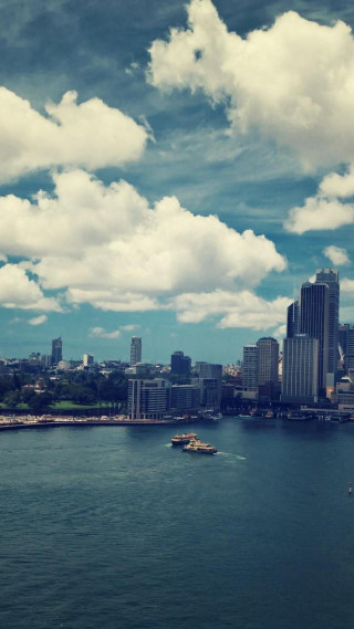 City skyline water boat scenery 2 - elizabeth durack free wallpaper