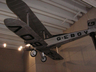 Model airplane ceiling museum exhibit - a light fixture free wallpaper