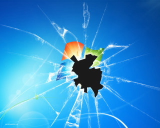Broken glass window kite flying - a broken glass window free wallpaper