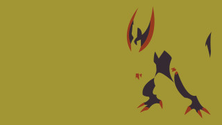 Yellow background black red design - the bottom of the image free wallpaper