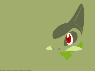 Cartoon character green background red - a red eye free wallpaper