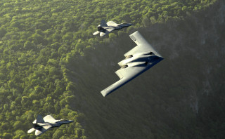Planes flying sky forest mountain - bird free wallpaper