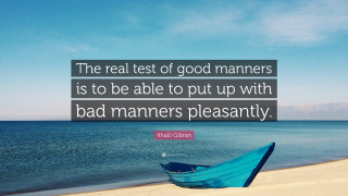 Boat beach quote good manners - bad free wallpaper