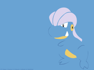 Cartoon pinkhair bluebackground yellowbird openmouth - a pink hair free wallpaper