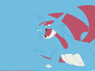 Blue red dragon cartoon mouth - its mouth wide open free wallpaper