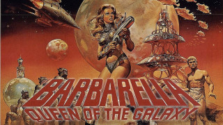 Barbarella queen galaxy woman holding - a movie poster free wallpaper