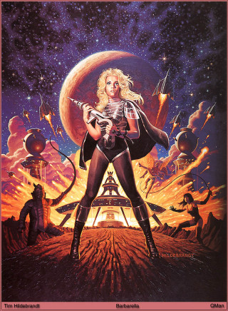 Woman space suit gun pyramid - retrofuturism free wallpaper
