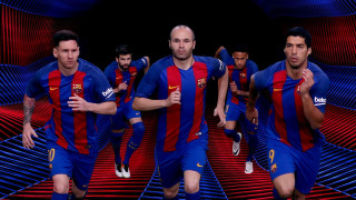 Men running red blue floor - floor free wallpaper