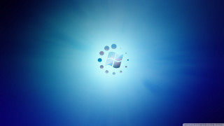 Blue background light circle dots - purism free wallpaper