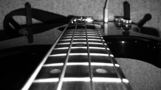 Guitar neck strings background strap - a close up of a guitar neck free wallpaper
