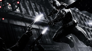 Batman cat city night lights - a gun in the air free wallpaper