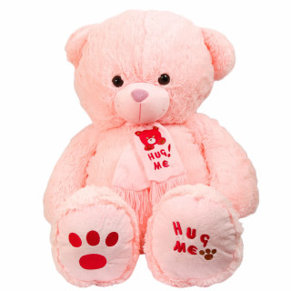 Pink teddy bear red paw 2 - its chest free wallpaper